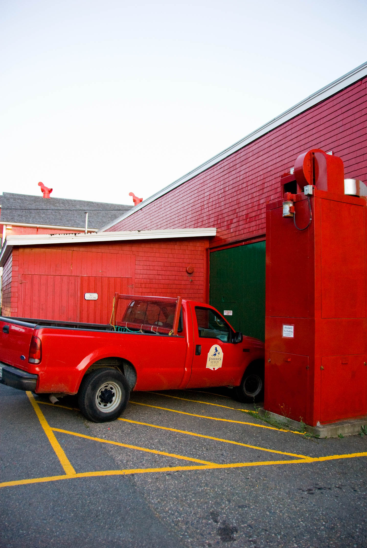 Red Truck Red Building