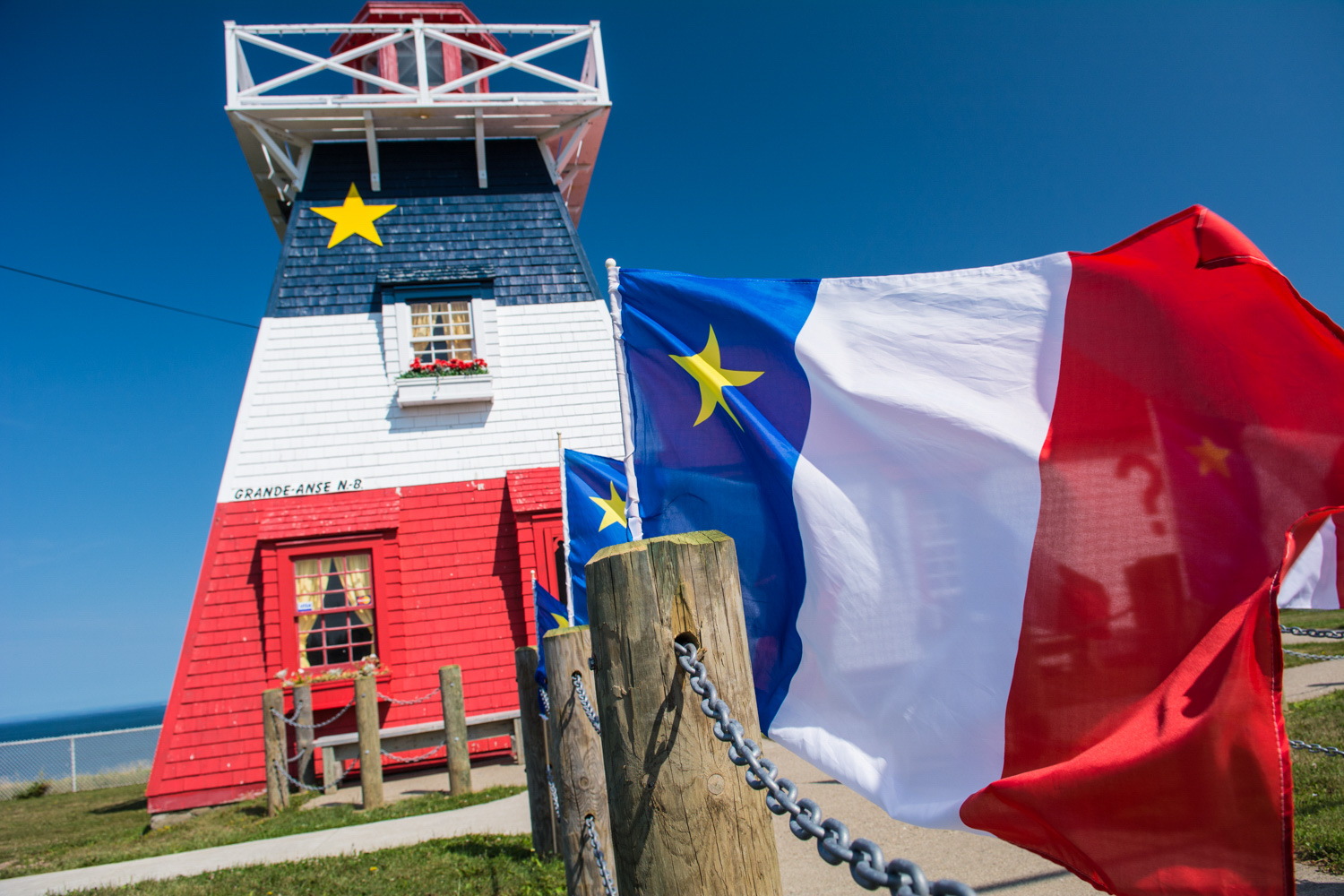 Acadian Flag Lighthouse