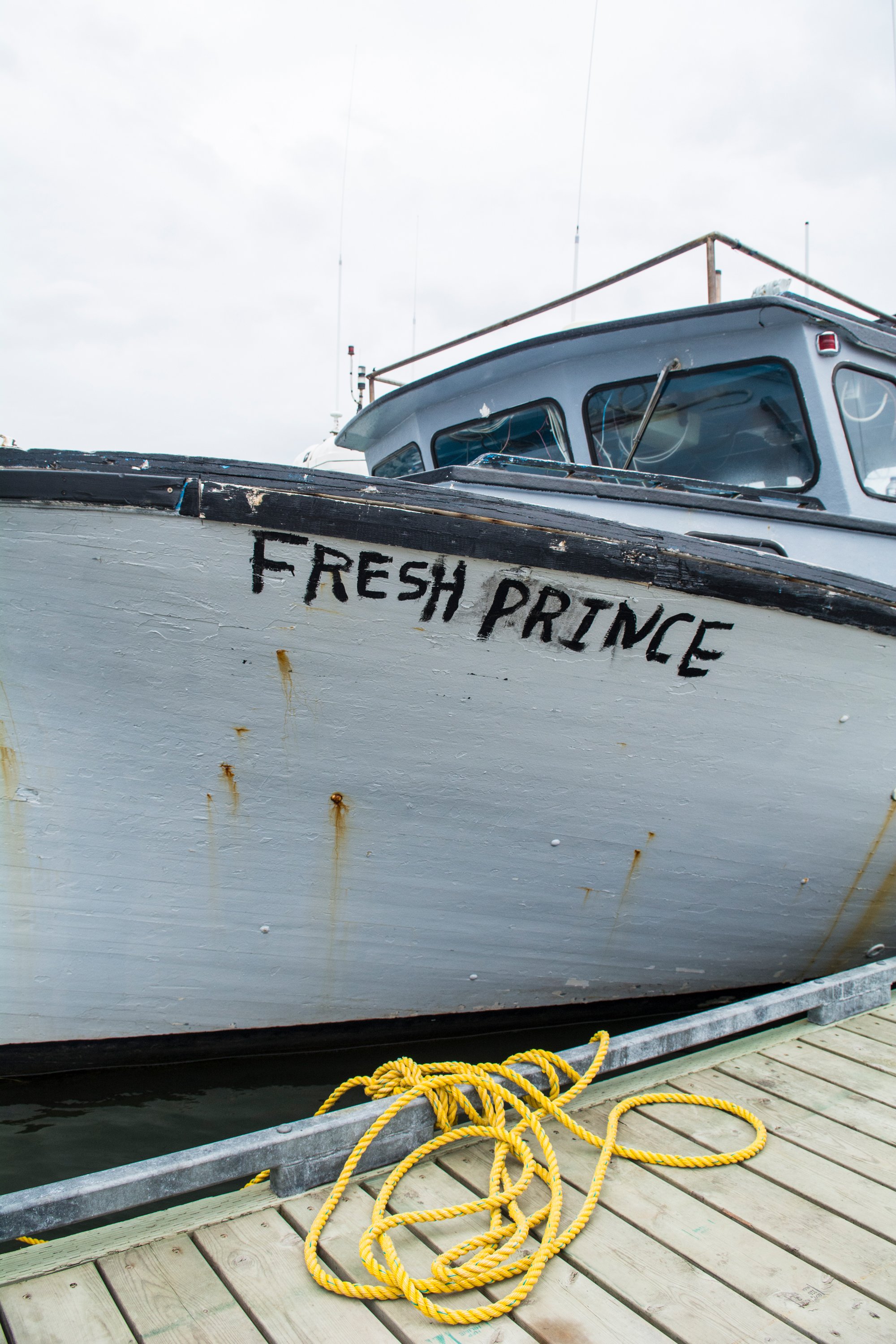 Tourism New Brunswick - Fresh Prince, boat & rope