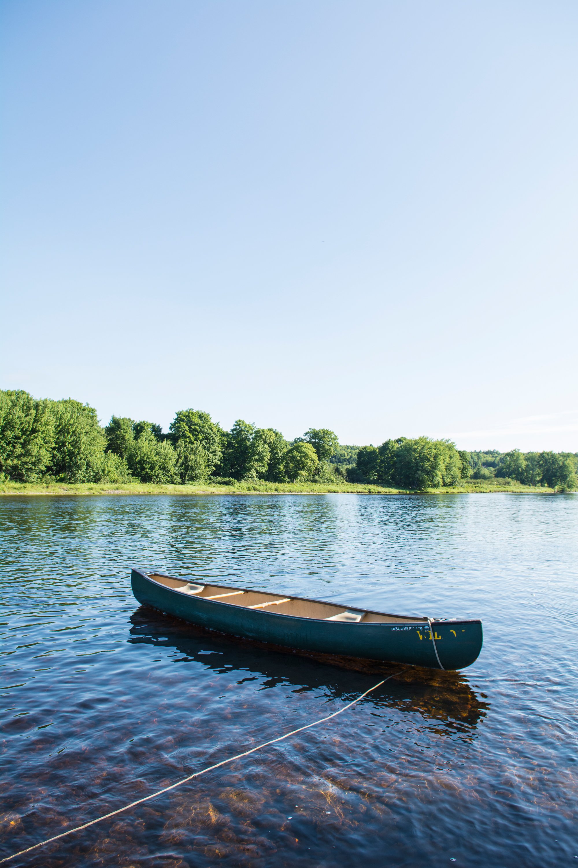 Tourism New Brunswick - canoe, Miramichi River