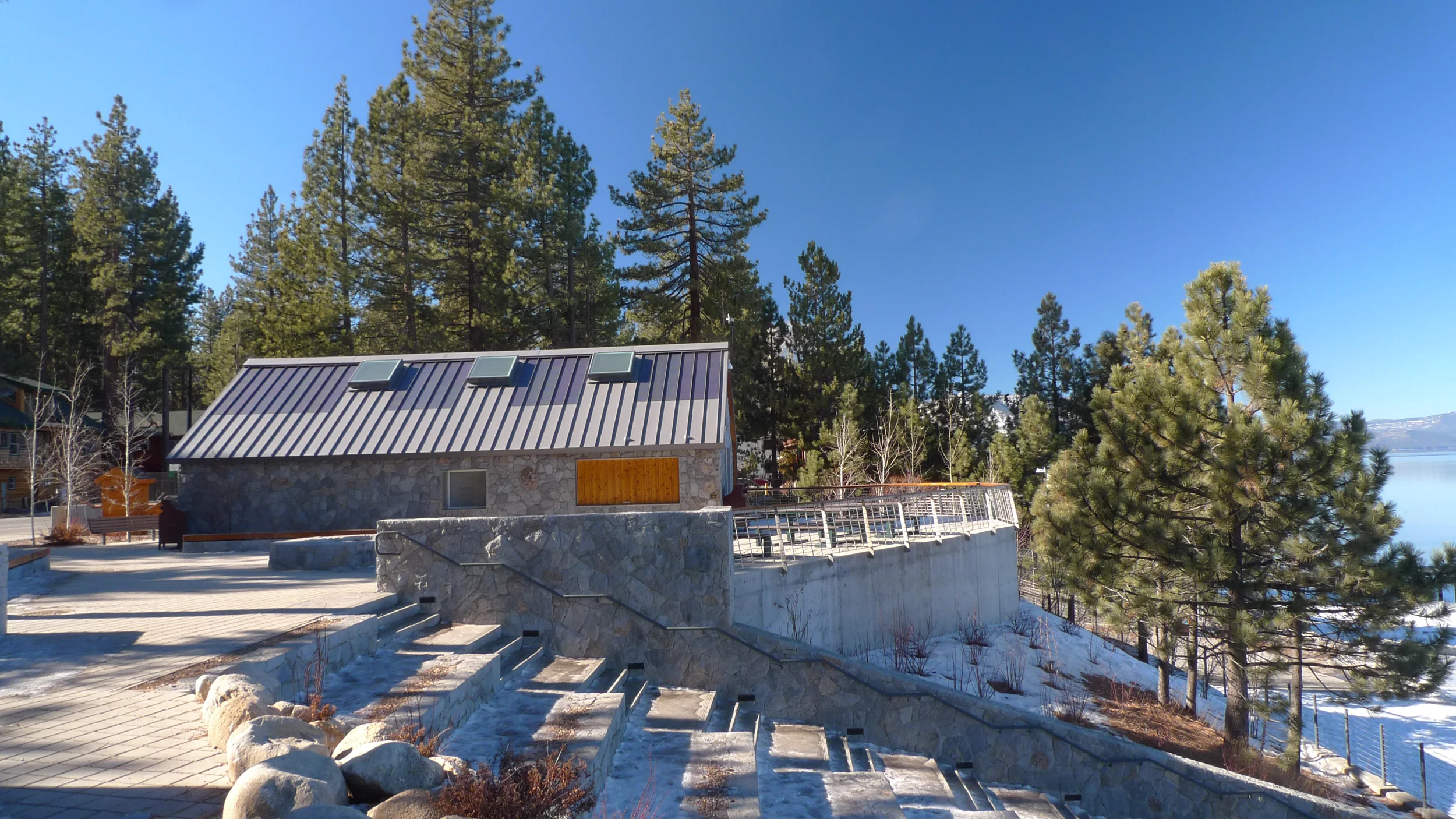 Client: City of South Lake Tahoe, CA Landscape Architect, Prime: RHAA Structural Design: Ware Associates Photography: Ware Associates