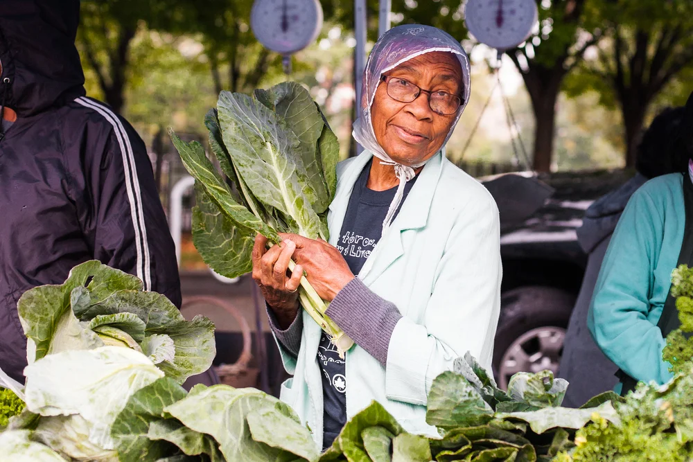 Many of these women grow the vegetables in small plots throughout the South Bronx
