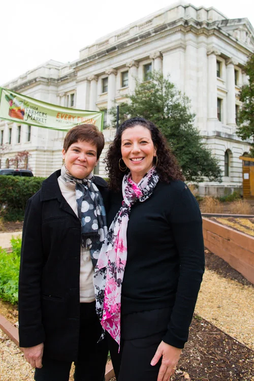 USDA Deputy Secretary Krysta Harden and Audra Mulkern of the Female Farmer Project at the USDA in Washington DC