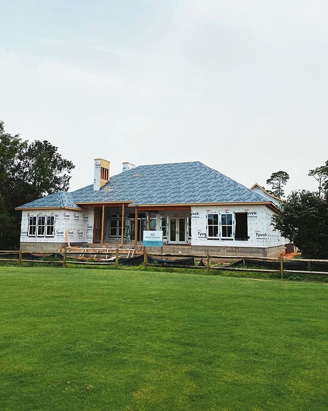 Choosing the lot your home will be built upon is one of the most exciting parts of the custom build process.
⠀ 
This home in progress, facing eastward over a country club will have some of the best sunrise views in Pensacola.
⠀ 
The homeowners will b