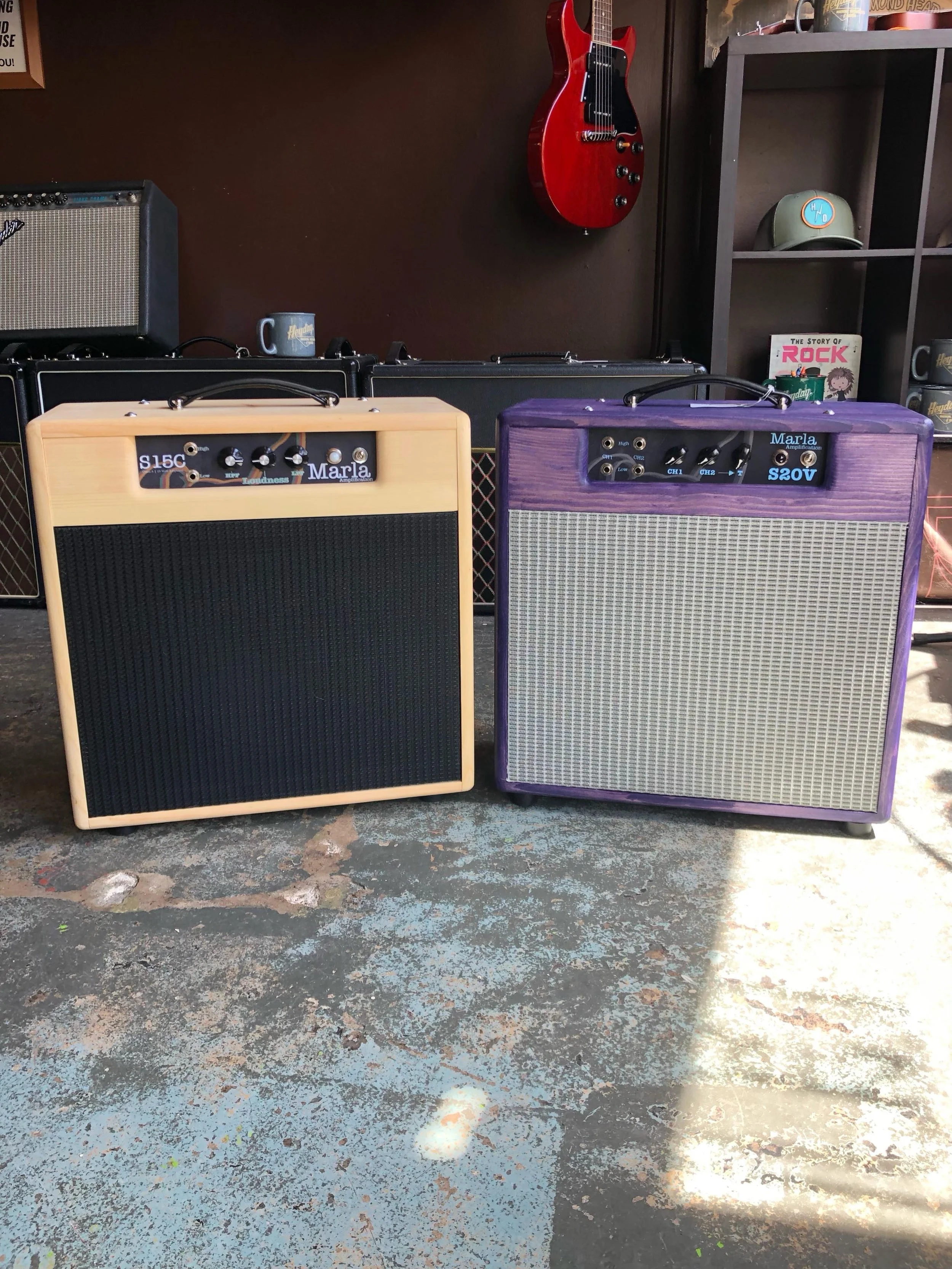 Our boi @marlaamps just dropped off a S15C and a S20V. These handwired amps are made right here in Asheville and deliver boutique tone at a price working musicians can actually afford. Check our website for details.
