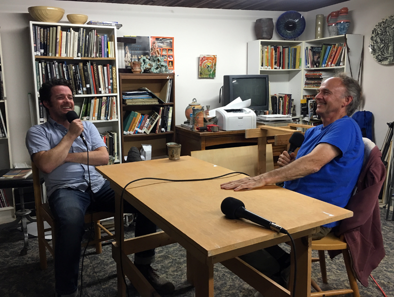 This image was taken in the PNW library just before Pottery Northwest's 50th Anniversary celebration.