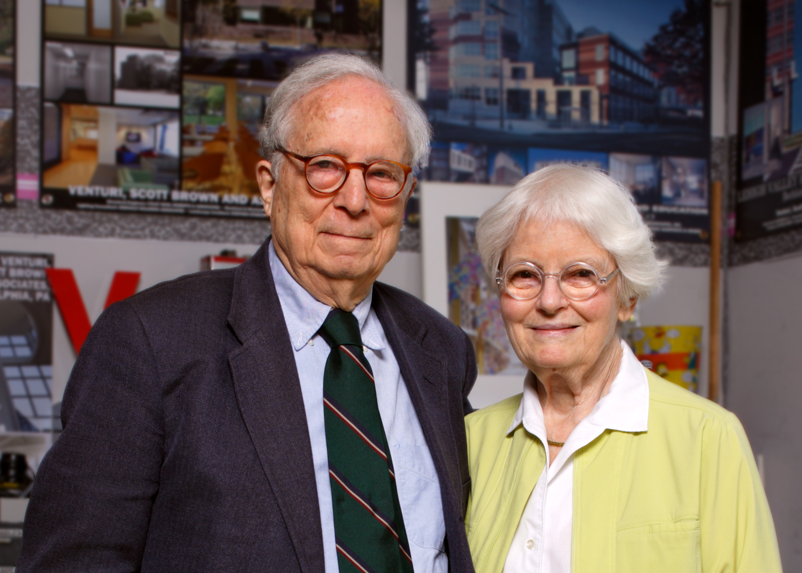 Robert Venturi + Denise Scott Brown, recipients of the 2016 AIA Gold Medal