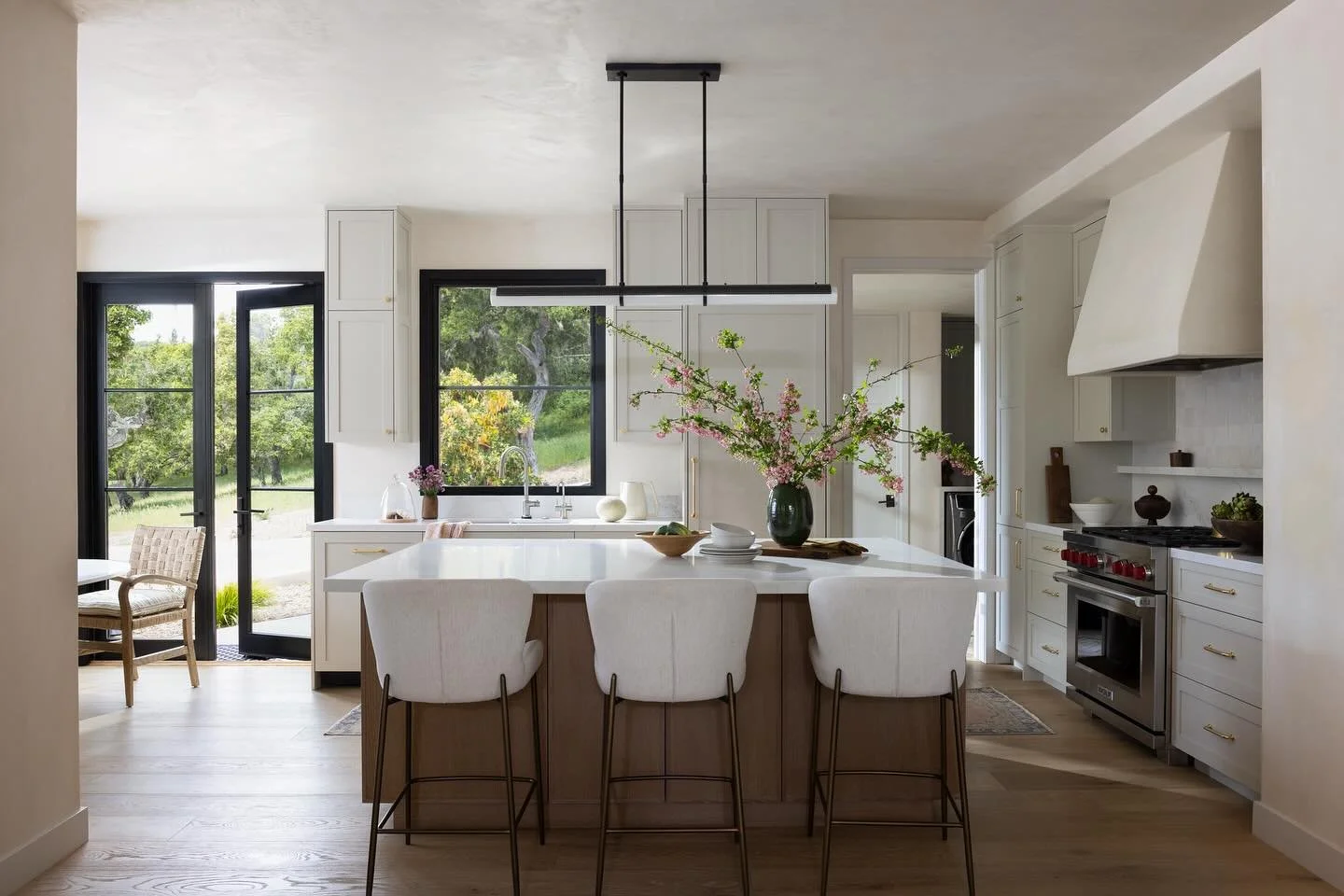 &ldquo;Our clients came to us after they had already broken ground, so we had some catching up to do. We discovered their taste ran a little on the traditional side, so our main goal and challenge was to incorporate that with the modern aesthetic of 