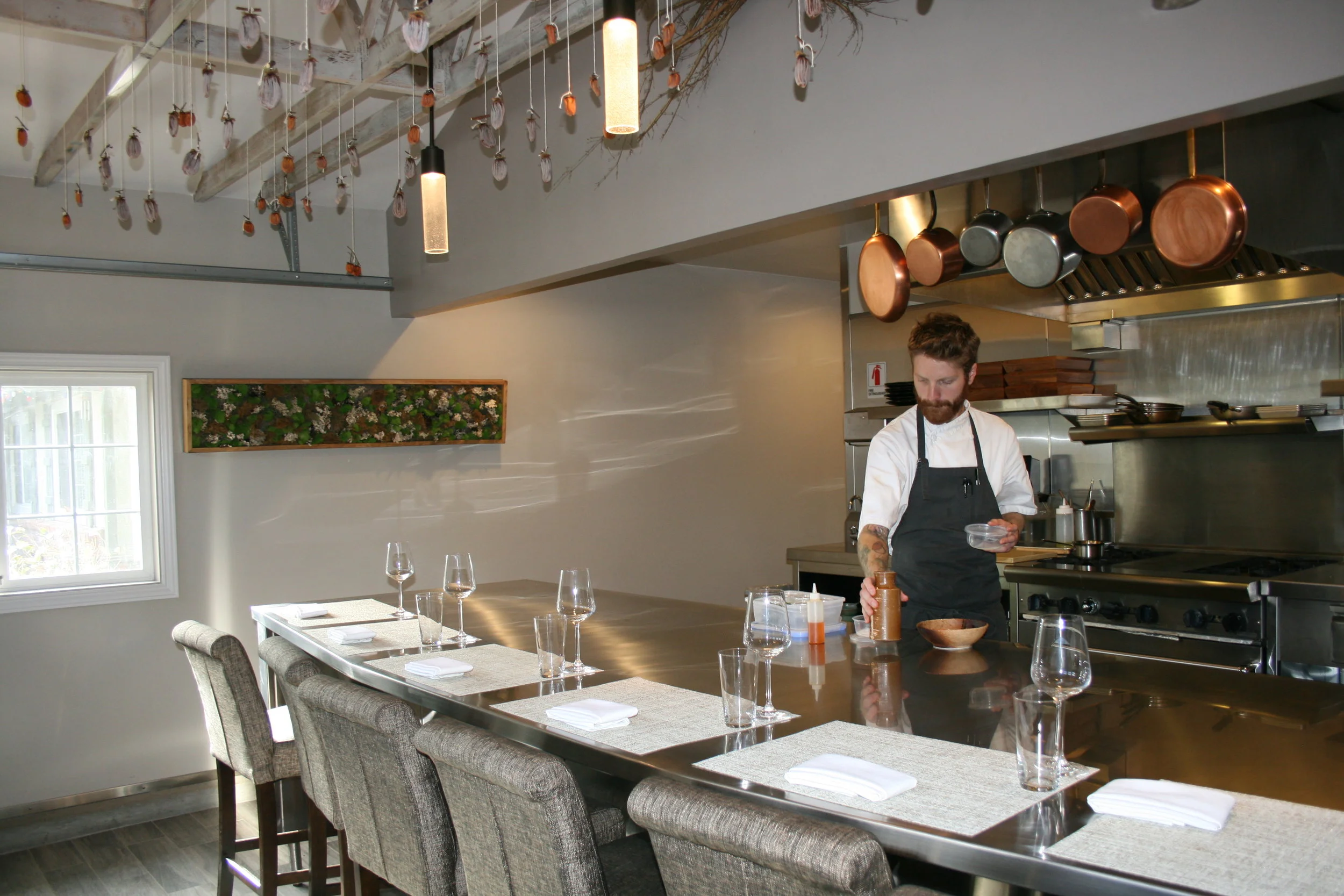MEET YOUR PROFESSOR Six Test Kitchen chef/owner Ricky Odbert gave up a hectic life in the Bay Area fine dining scene to launch his own test kitchen in a sleepy Arroyo Grande neighborhood. Here, in a converted garage, he demonstrates how to craft 14-course meals with house-made, local ingredients.