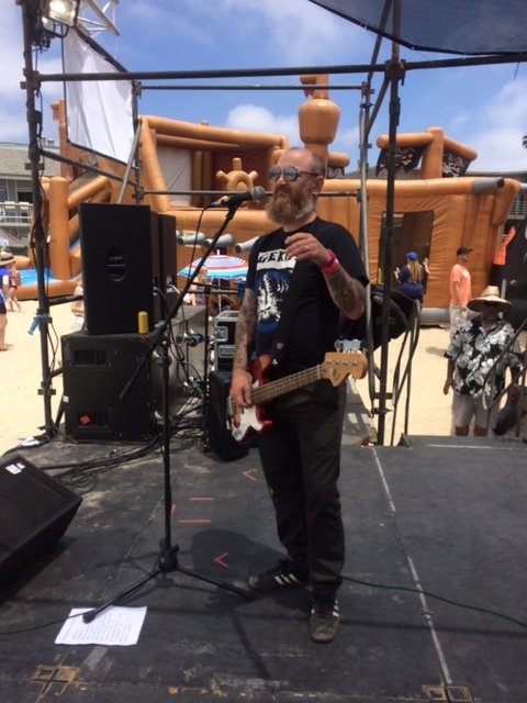 Before Dr. Cain's bass fell off his body TWICE! Still, his mega-jump was worth it.