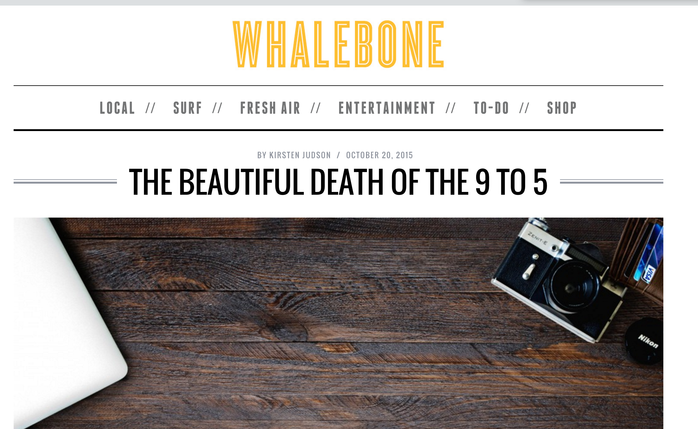 The Beautiful Death of the 9 to 5