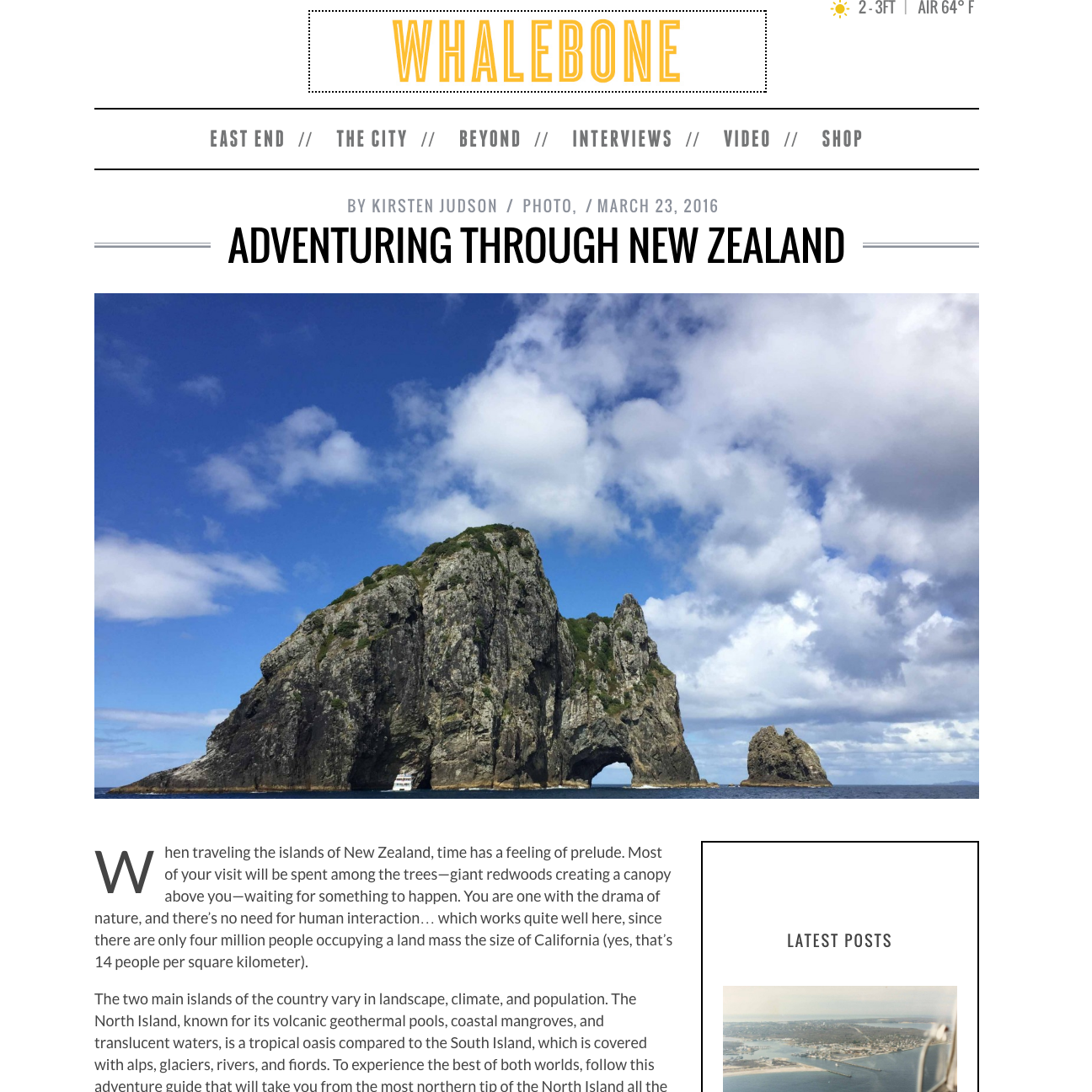Adventuring Through New Zealand