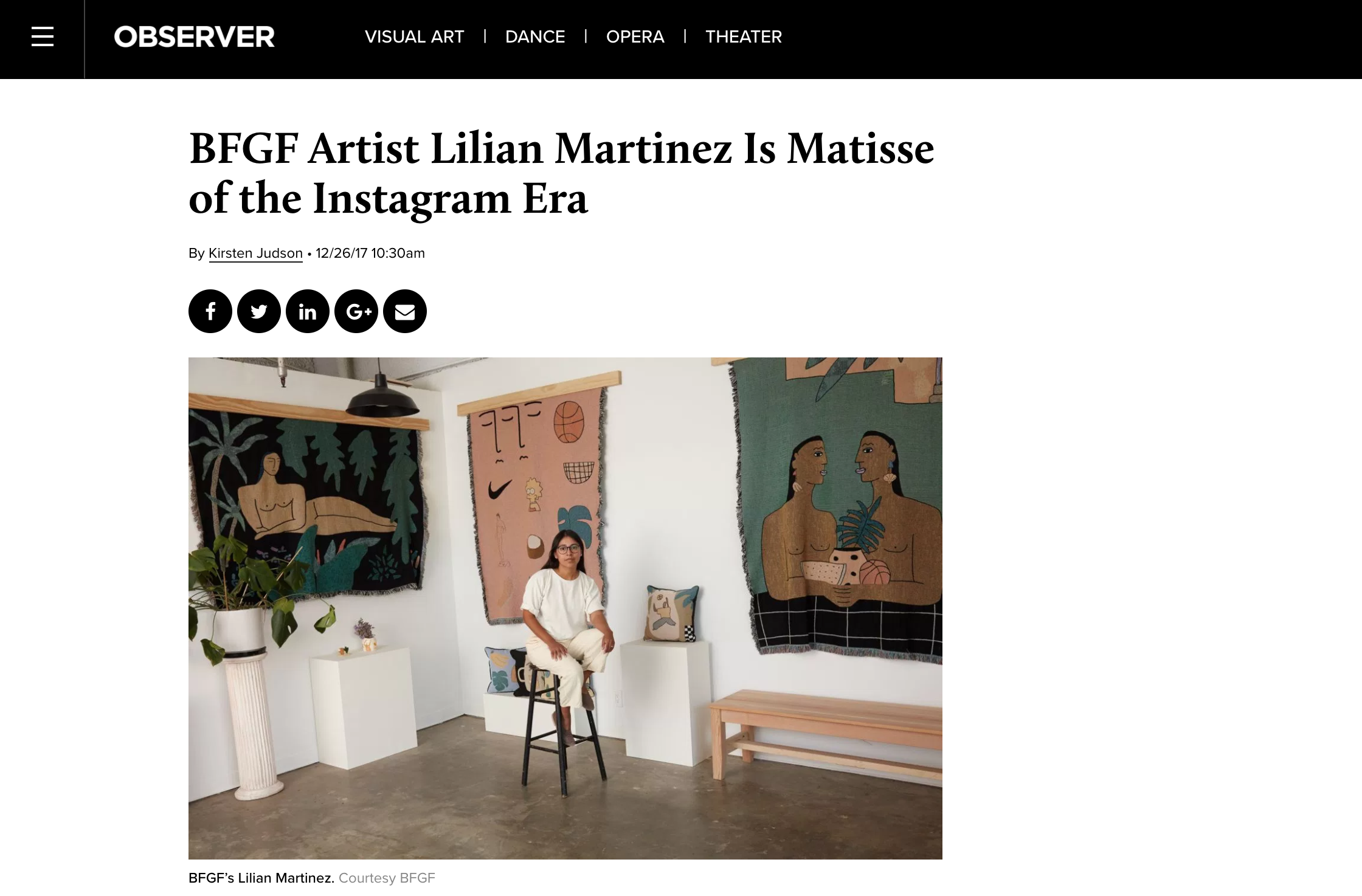 BFGF Artist Lilian Martinez Is Matisse of the Instagram Era
