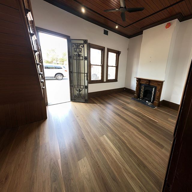 Finished off this big one this morning for Principal Project&rsquo;s new office space in The Junction. We restored the original pine upstairs, original staircase and new Iron Bark downstairs. What a treat! 👌🏻
.
.
.
.
.
.
.
.
#timber #timberfloor #h