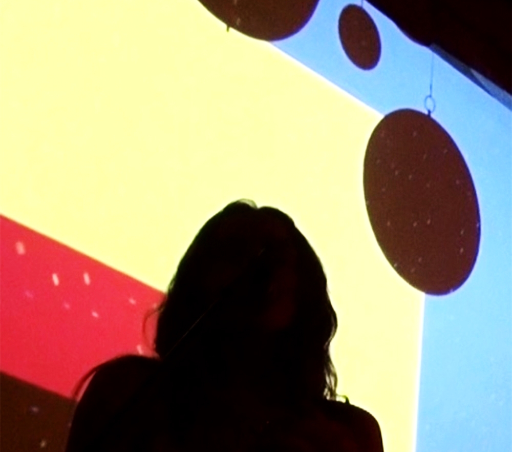 Projections for concert with Phoebe Bridgers and Zella Day inspired by Andy Warhol's Chelsea Girls, 2017