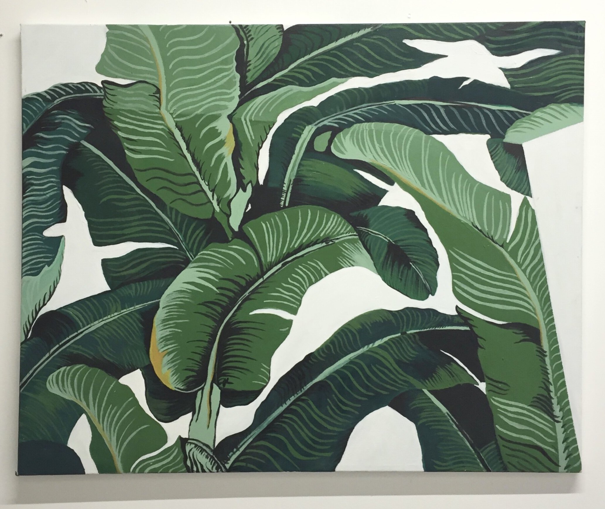 Martinique no. 2, 24 x 26 inches, acrylic and gouache on canvas