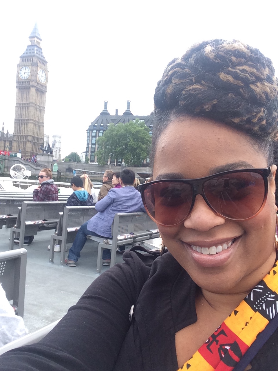In front of Big Ben in London