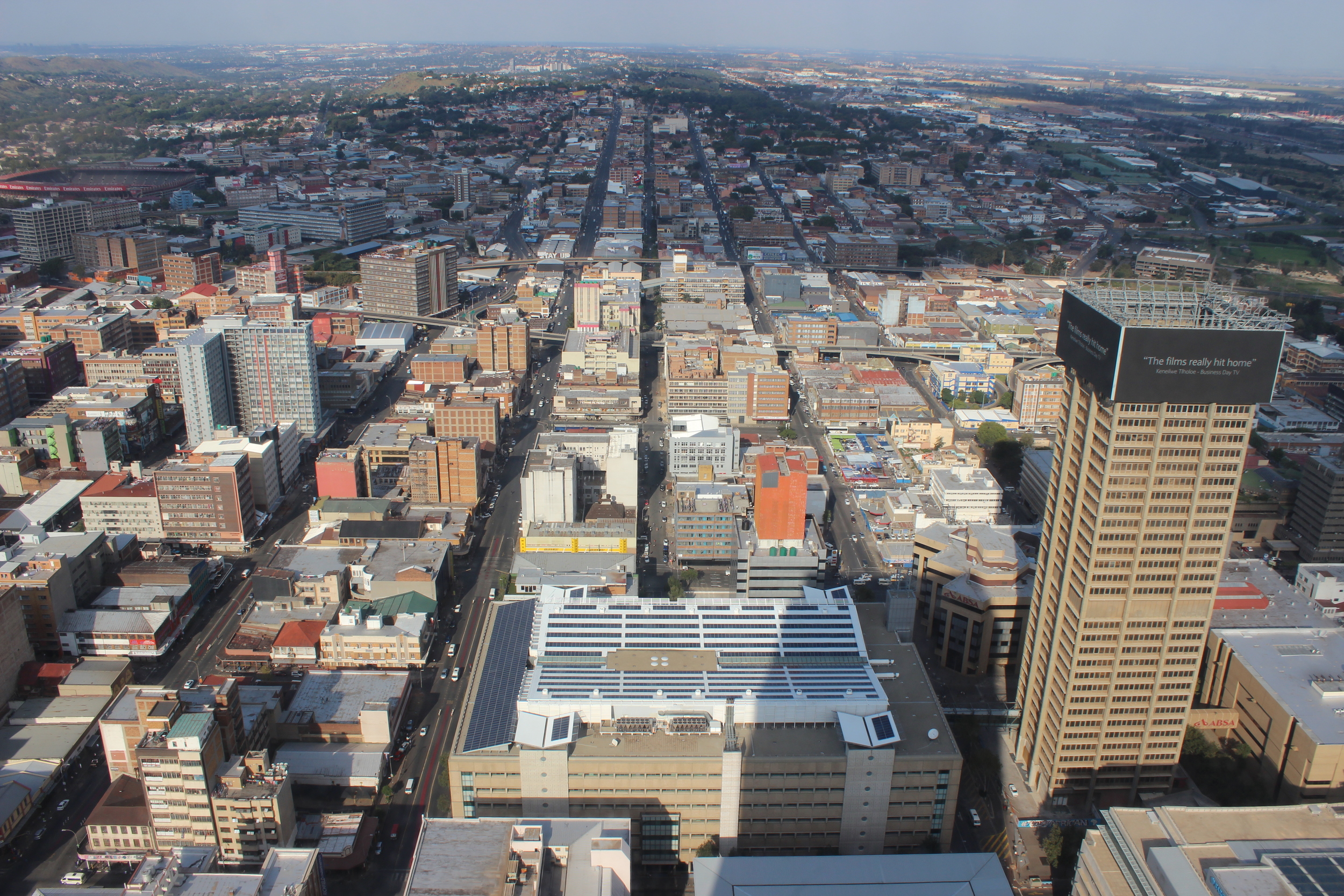  View of Johannesburg from the Carlton Hotel 