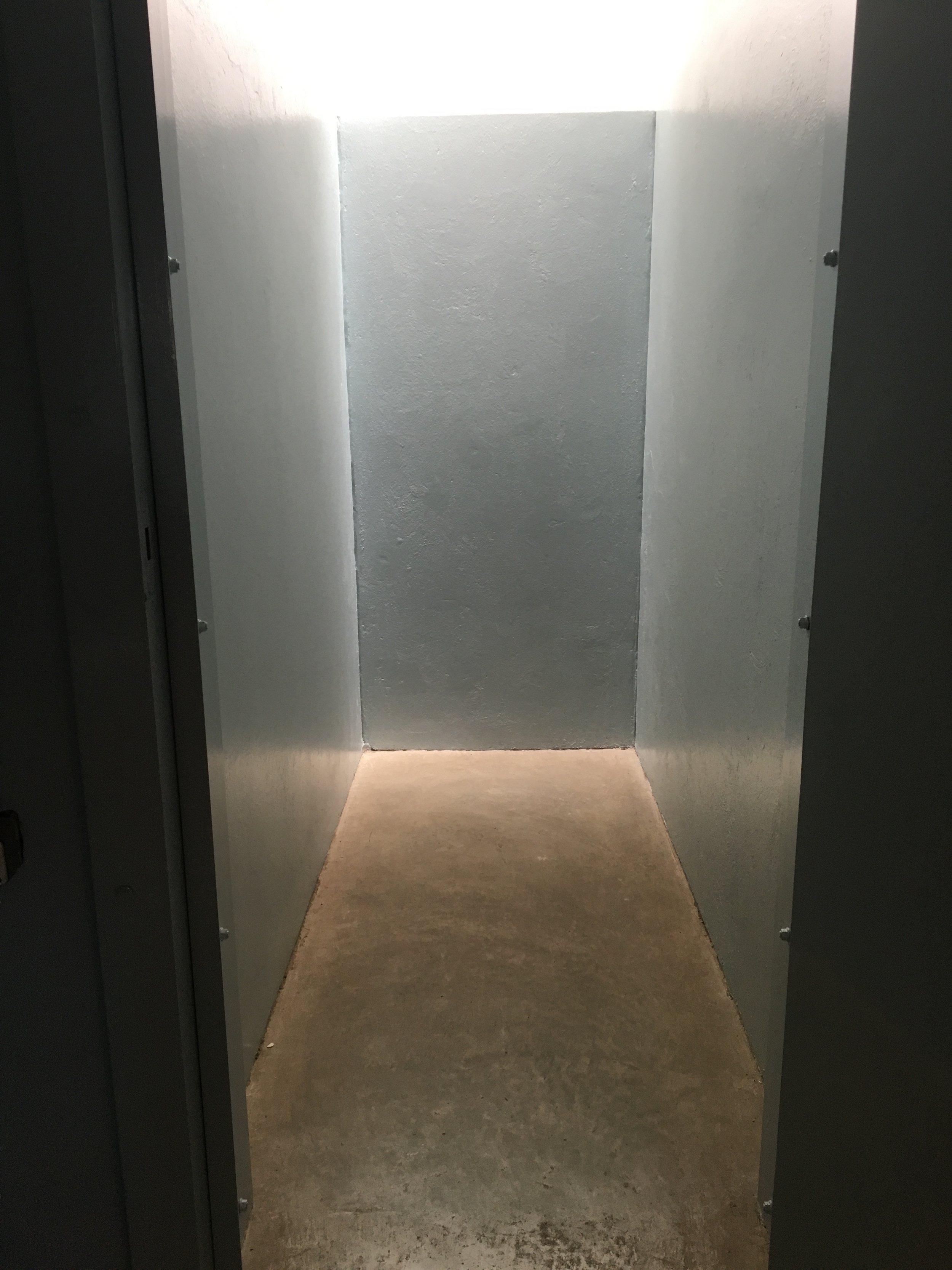  Typical size of a cell used for solitary confinement 