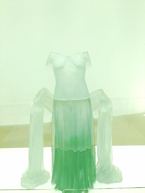Dress made of glass