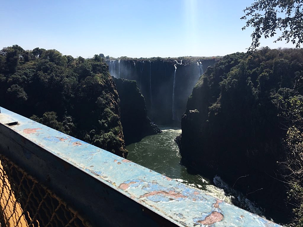 View from the Victoria Falls Bridge