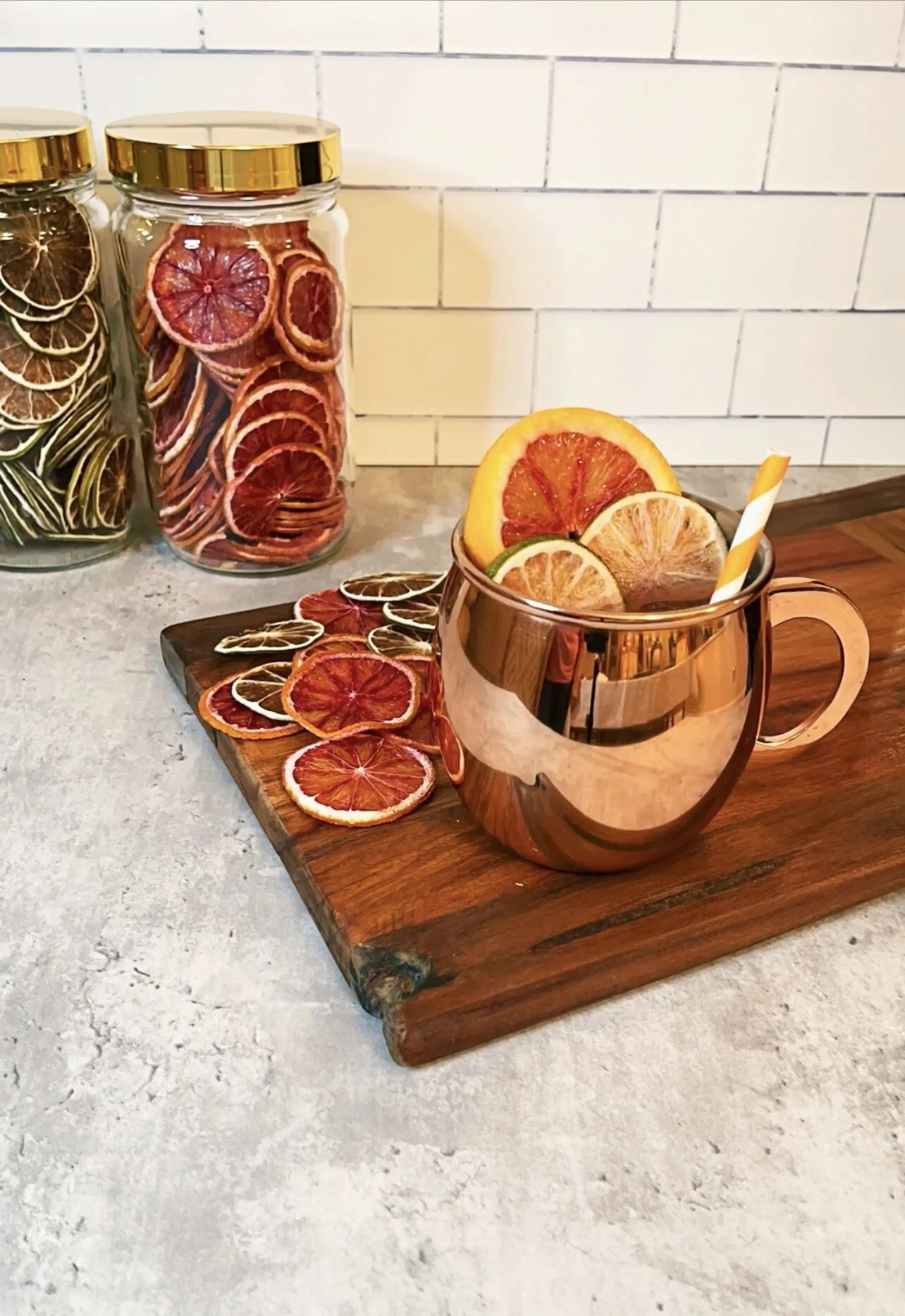 Blood Orange Moscow Mule Mocktail