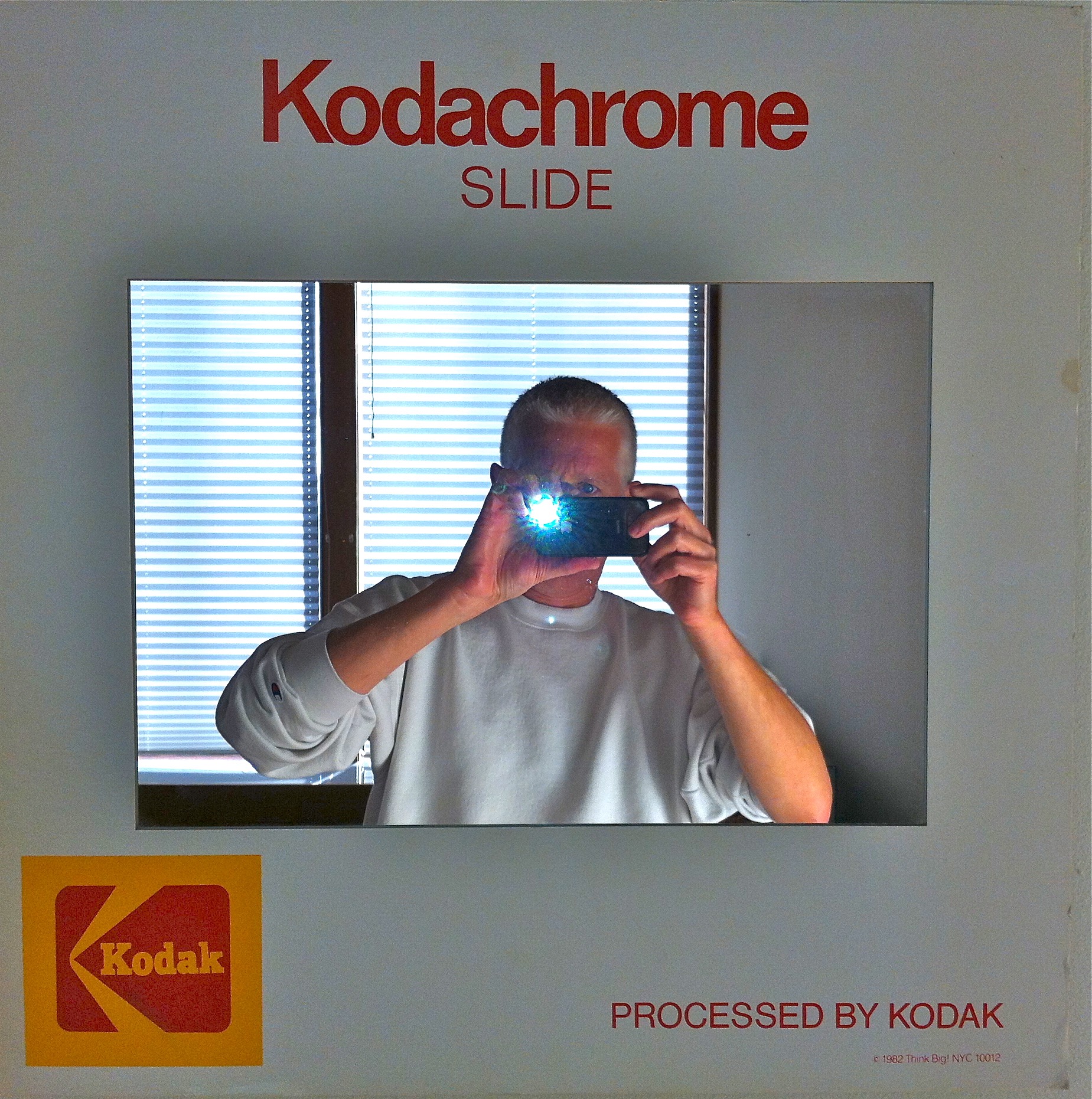 iPhone in my Kodachrome Mirror