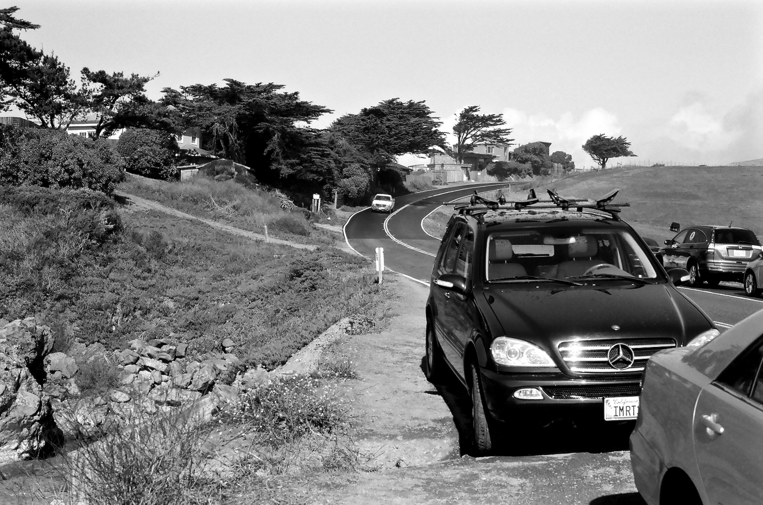 Looking north up the Pacific Coast Highway at Scotty's Beach