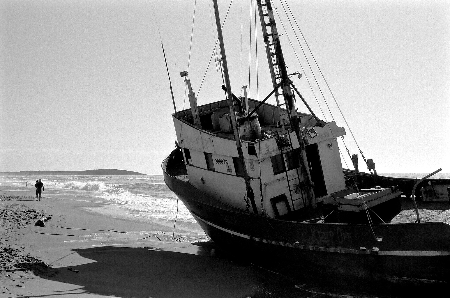 Beached Fishing Boat, Salmon Creek, Sonoma Coast
