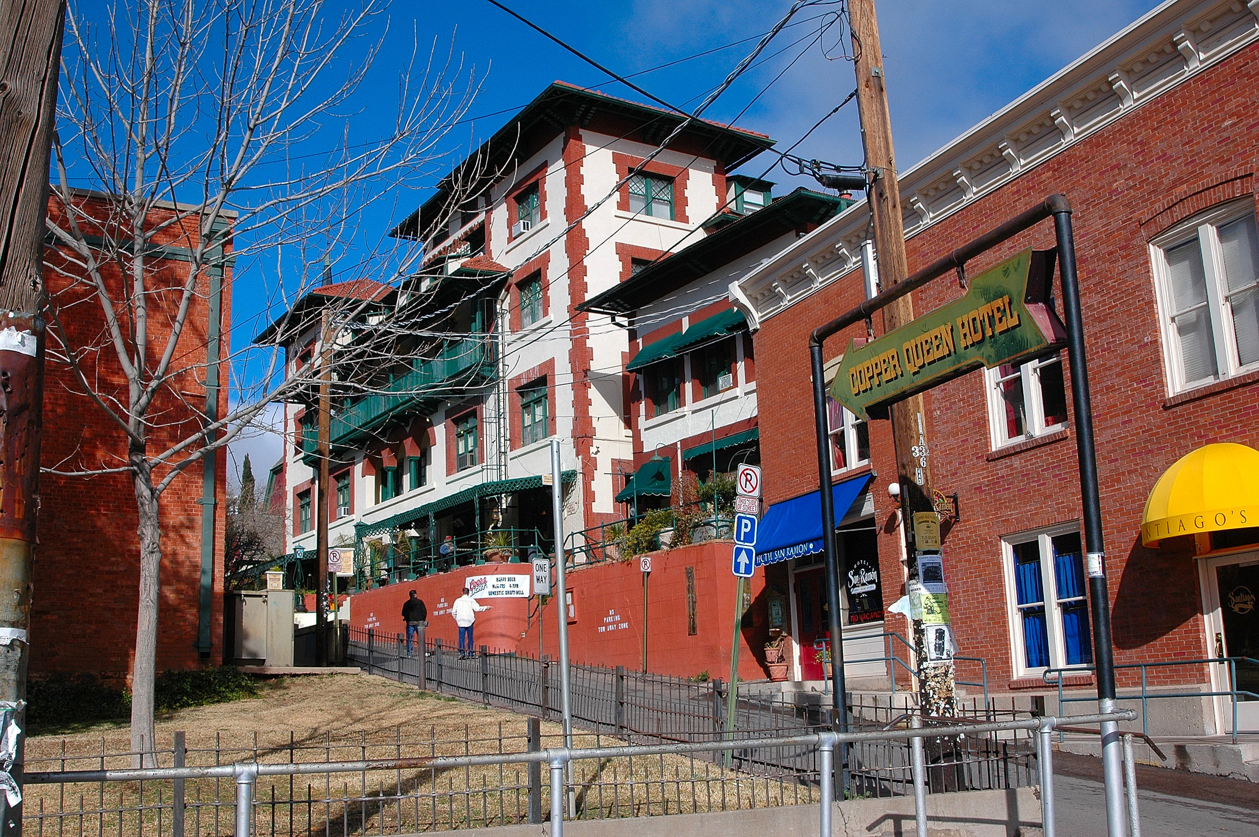 You can spend the night at The Copper Queen Hotel