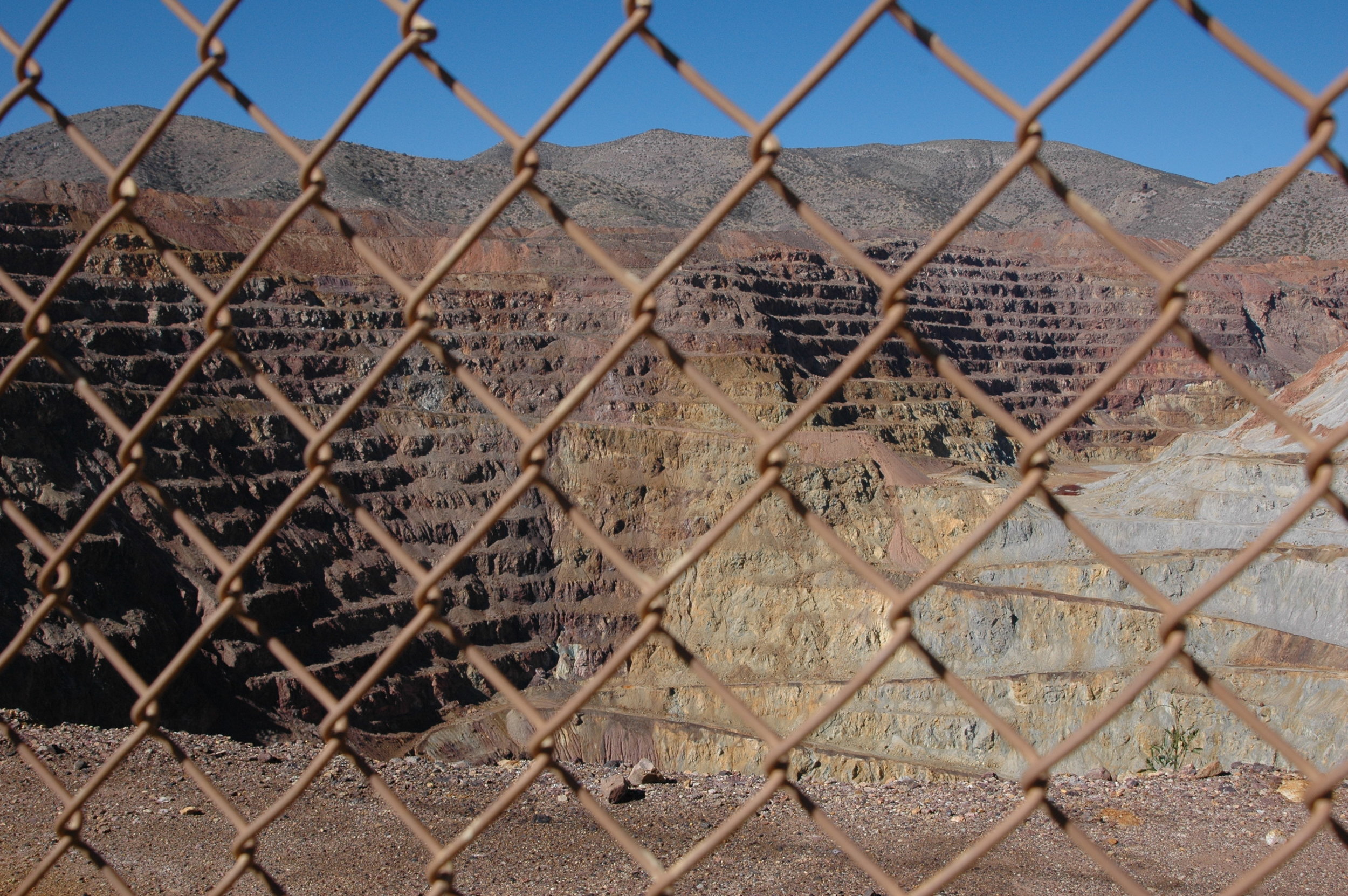 Abandoned Open Pit Copper Mine near Bisbee