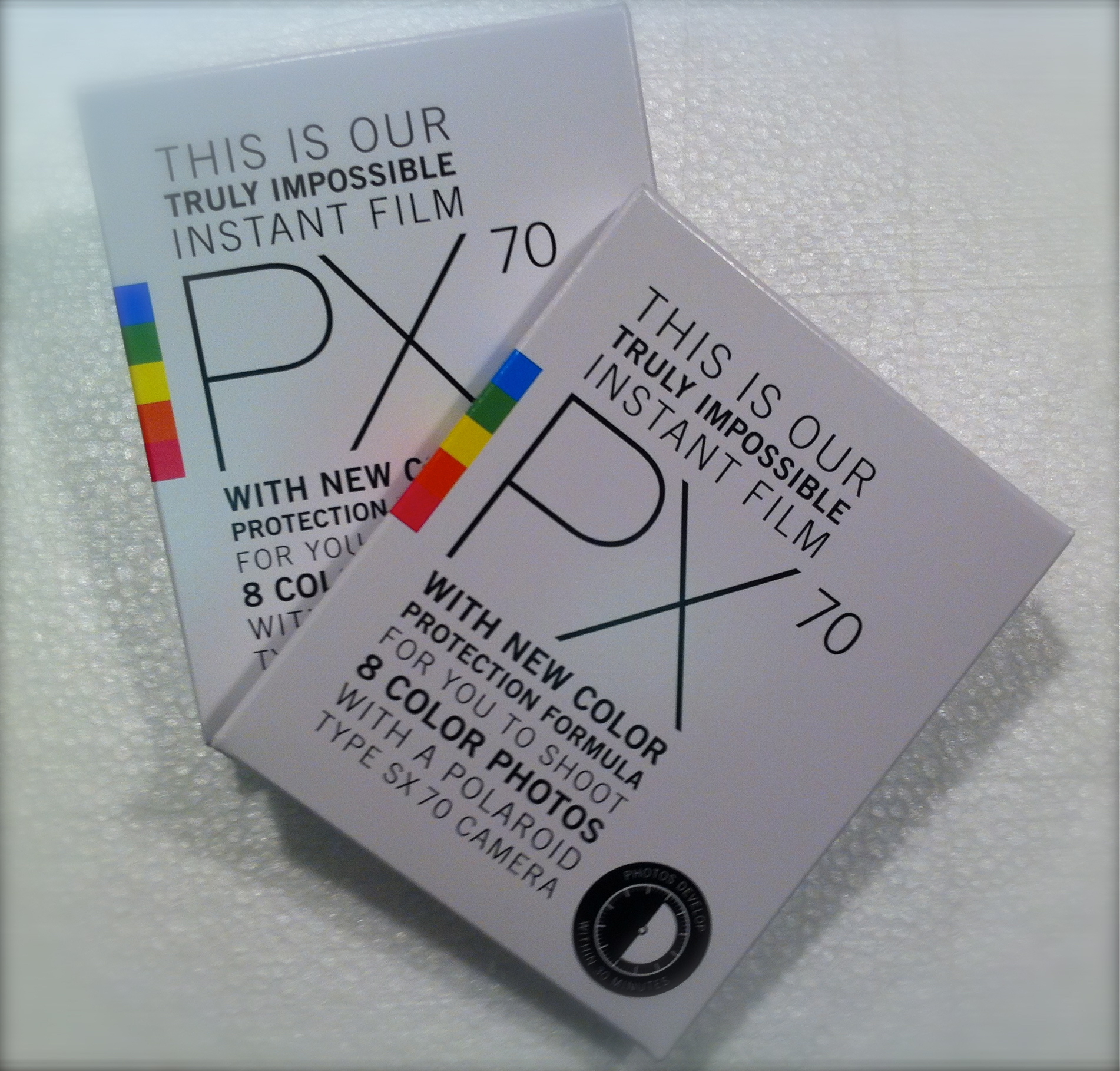 Early batches of SX-70 film from The Impossible Project