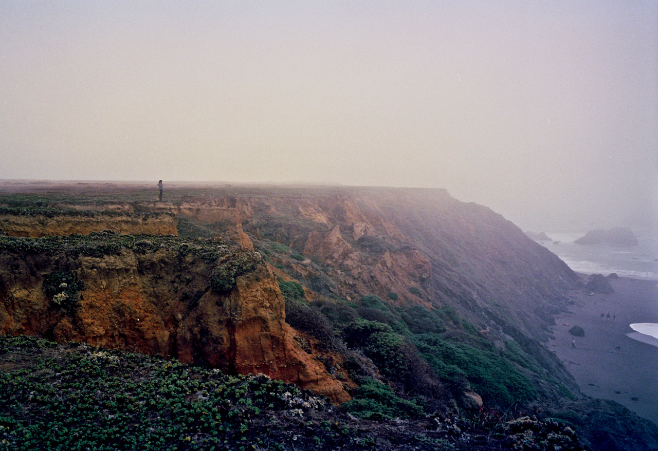 Girl On A Cliff Leica M4, 50 Summicron, Portra 400