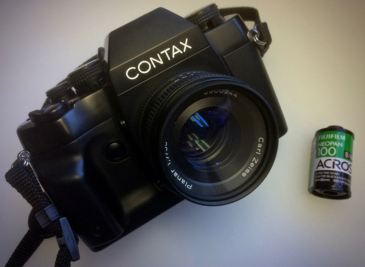 Comme neuf Avec Sangle Contax RX SLR Film 35 mm MF programme Caméra Corps noir de JP r112 