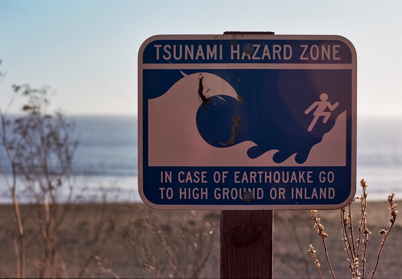 Warning Sign on Doran Beach, Sonoma Co, CA