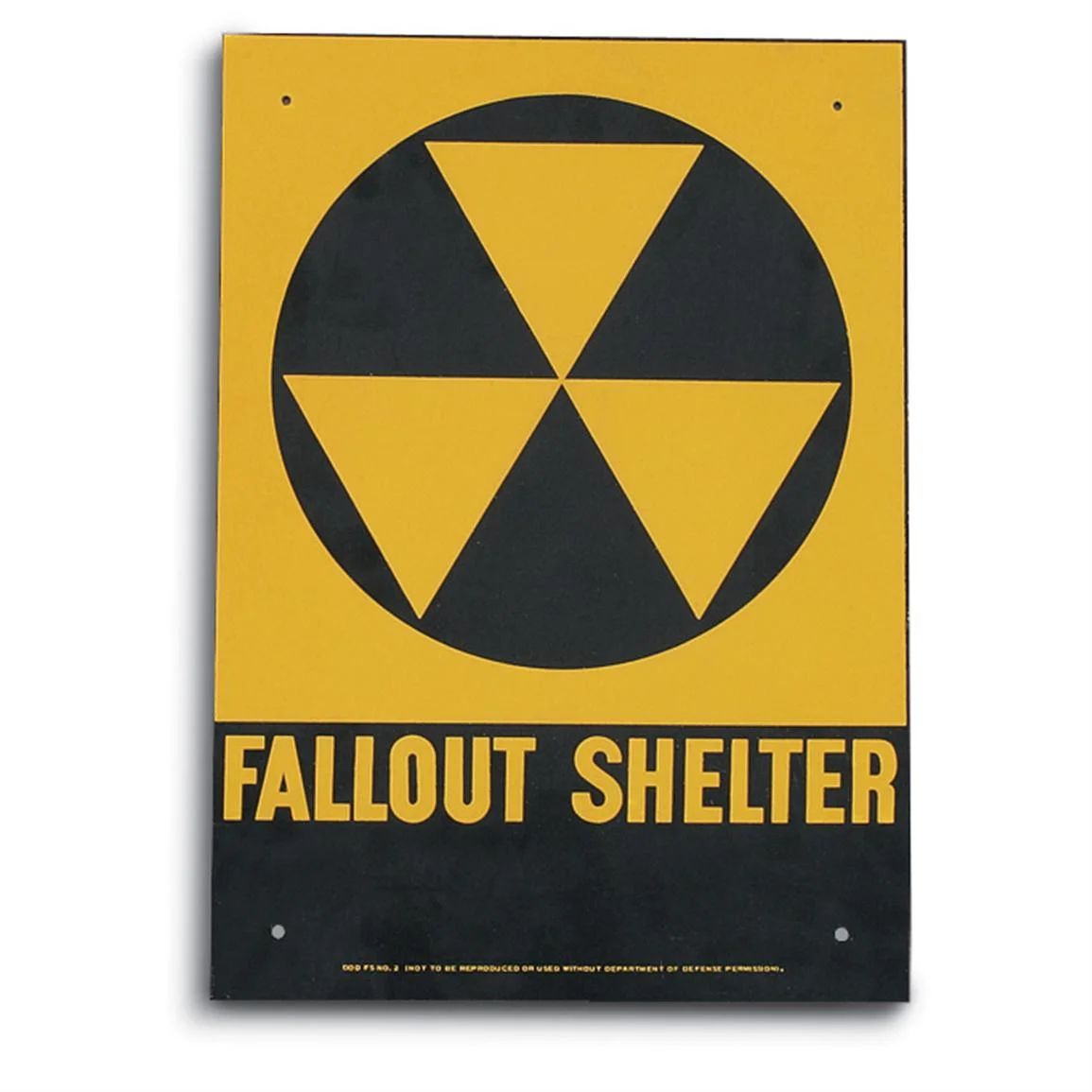 Fallout Shelter Warning Sign