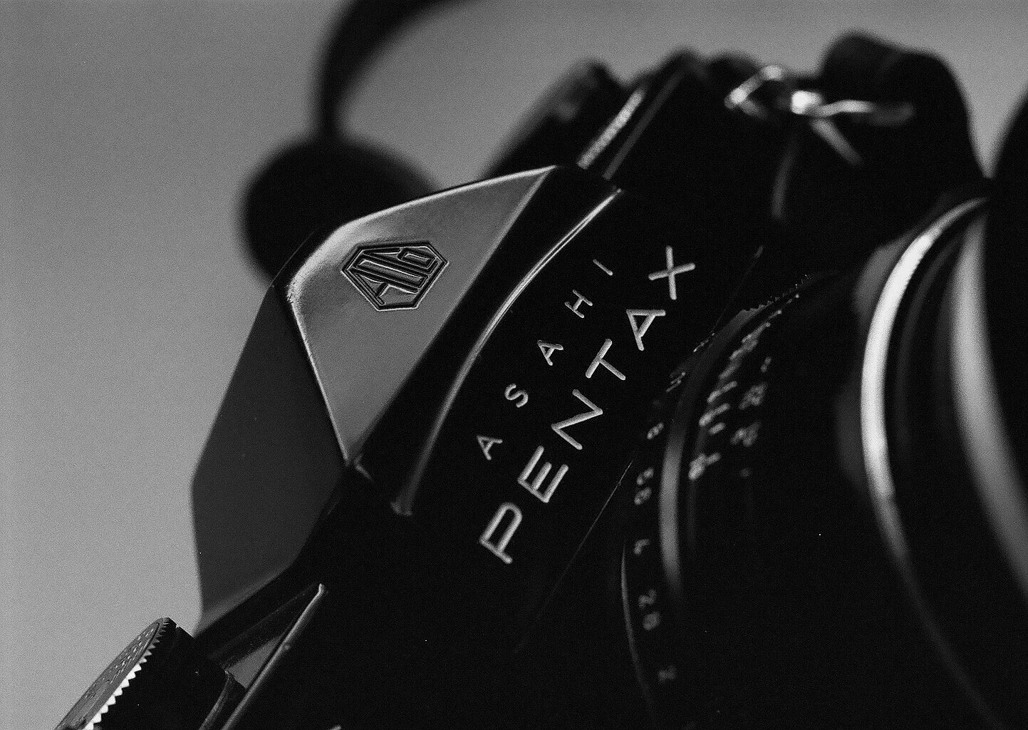 Close up of my beloved black Spotmatic SP
