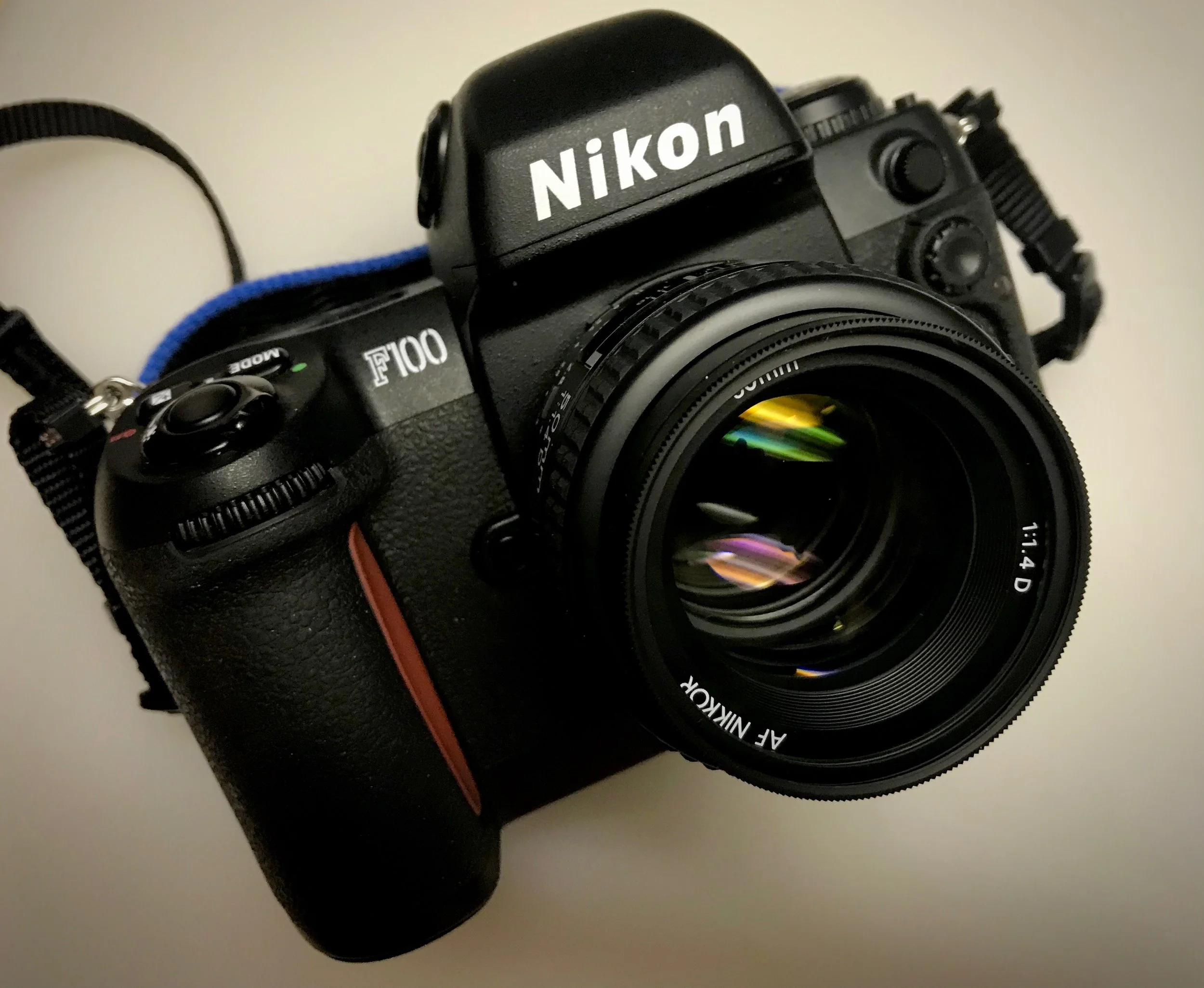 Nikon F100 with my 50mm f/1.4 AF-D Nikkor