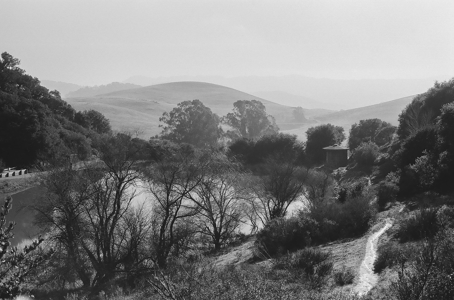 Lake & Water Tank, Sonoma Co. CA