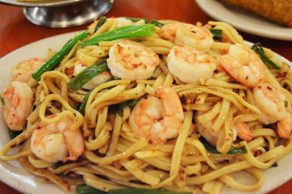 Spicy Shrimp Garlic Noodles