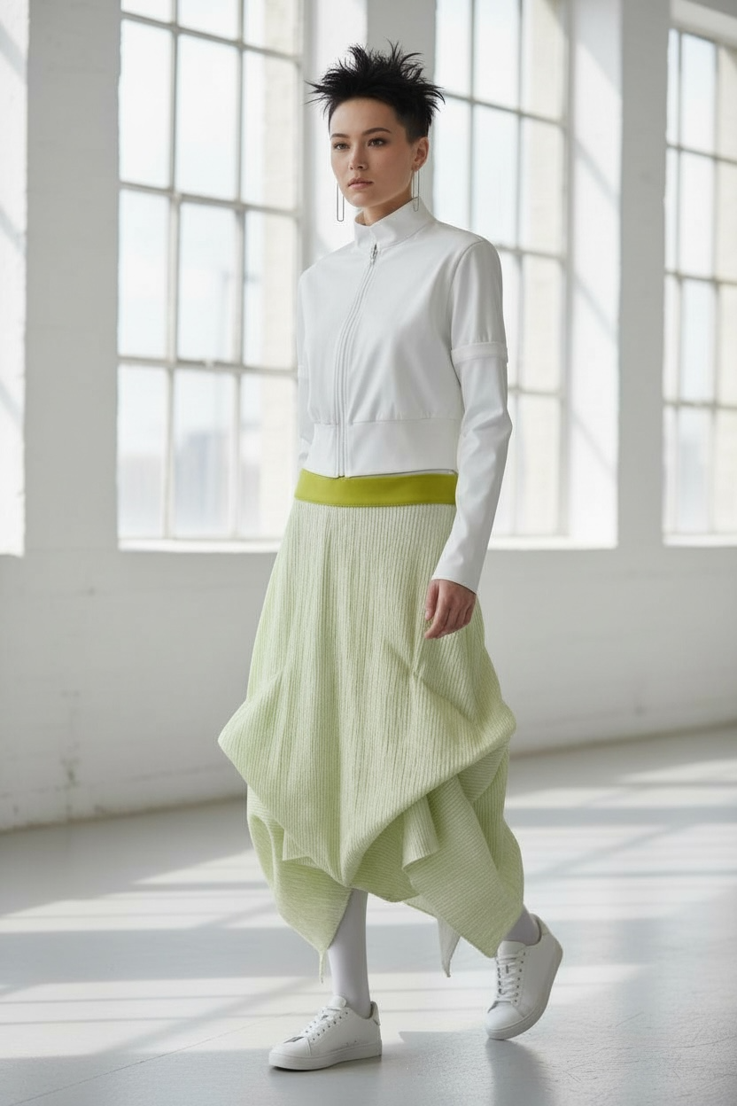 Mundi Seersucker Skirt