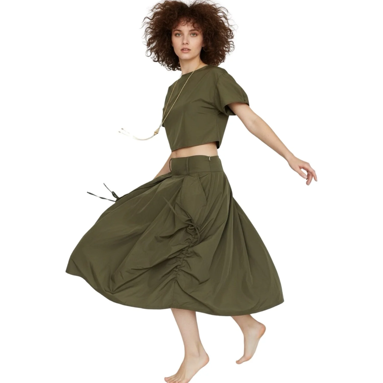 Arno Skirt Olive Green