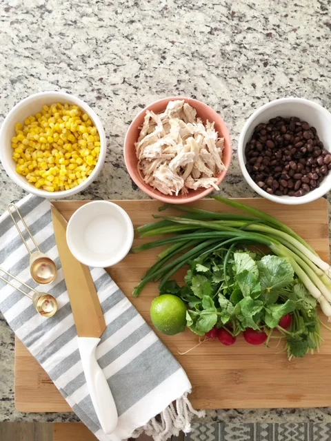 Rotisserie Chicken and Black Bean Salad 