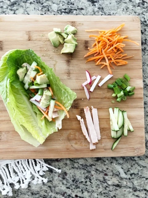 Easy Chicken Veggie Wraps