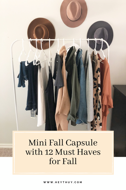 Mini Fall Capsule Wardrobe With 12 Must Haves For Fall Hey Thuy