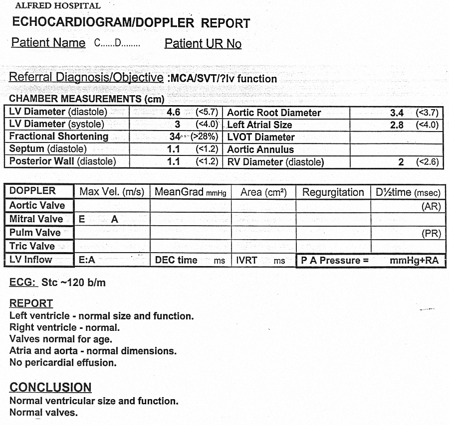 Figure 7. Echocardiogram of C_0008