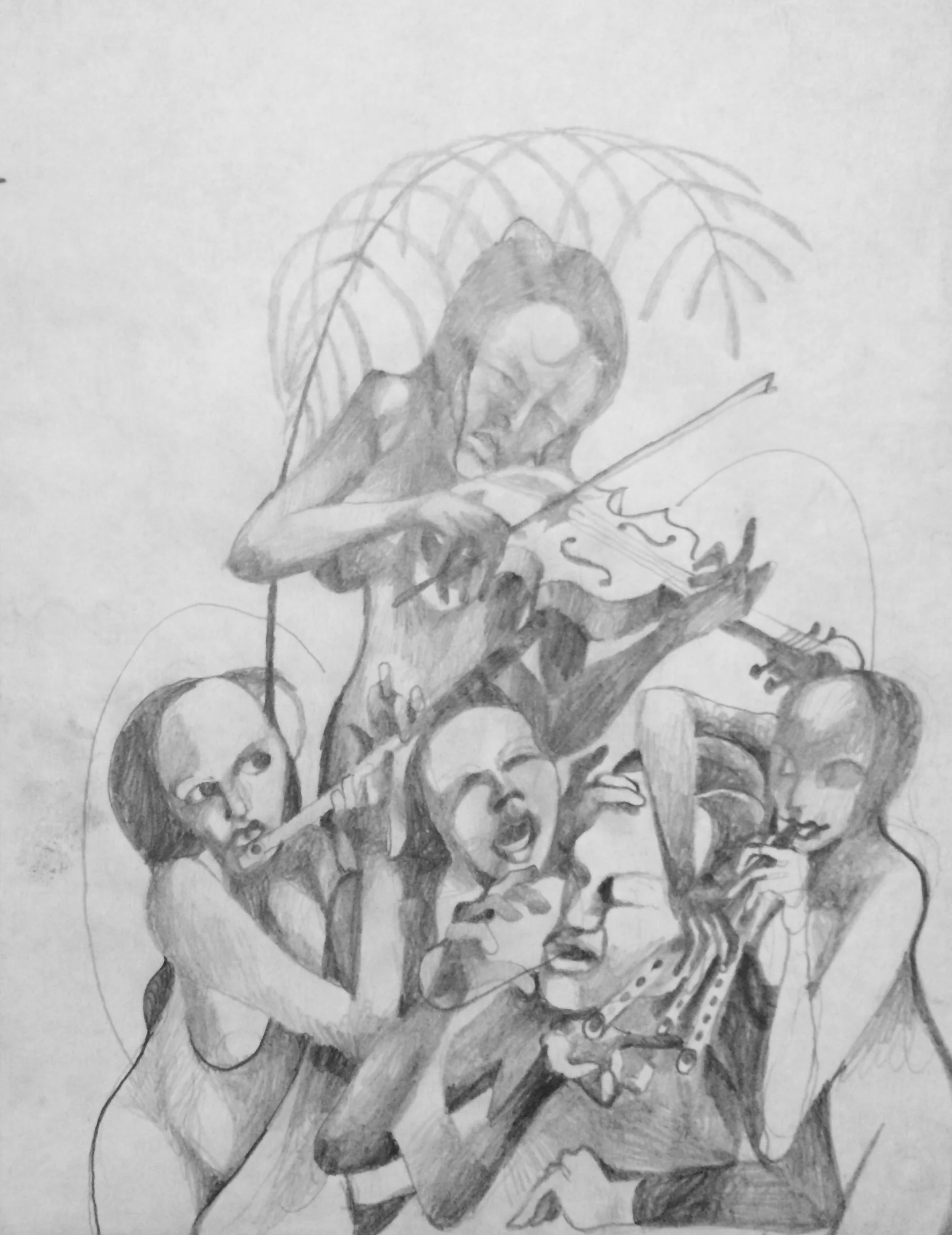 A Man's Fantasy pencil on paper
