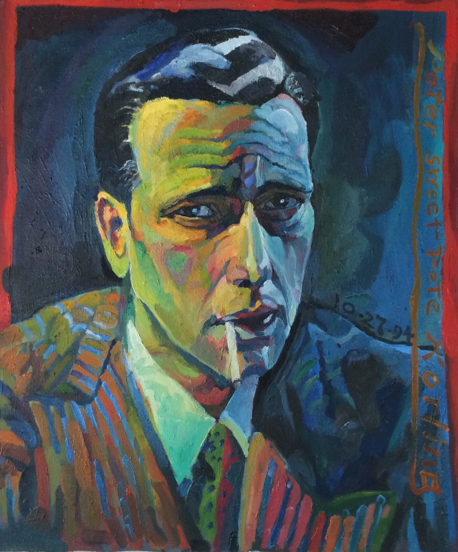Humphrey Bogart 20x24 oil on canvas