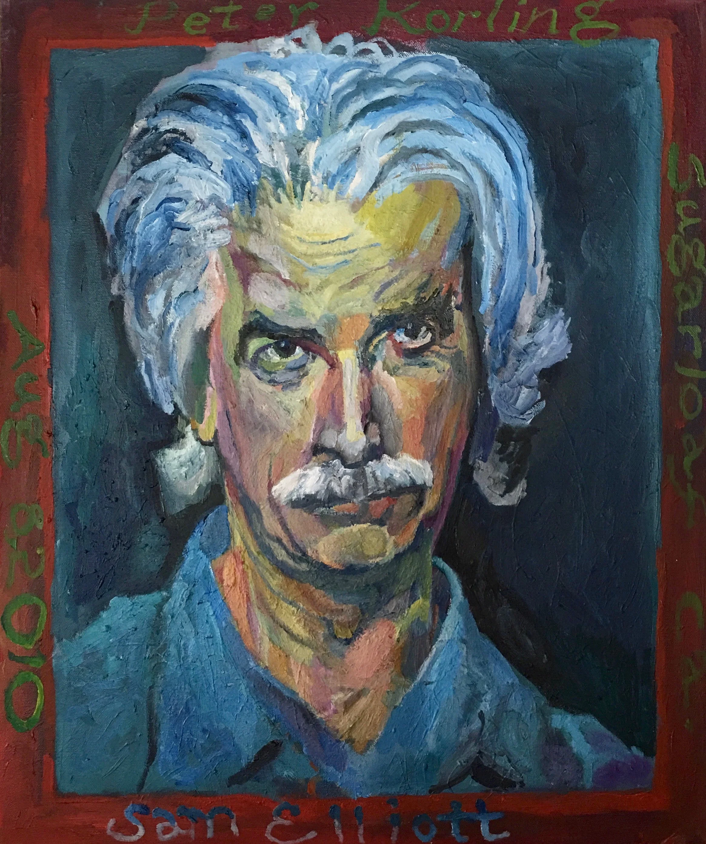 Sam Elliot 20x24 oil on canvas