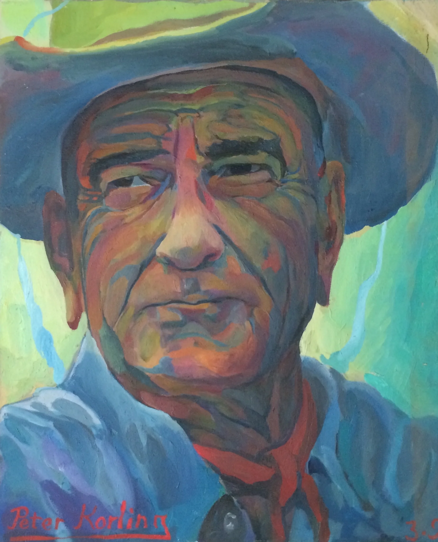 Lyndon Johnson 20x24 oil on canvas